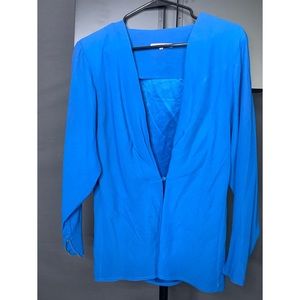 Vintage AUTHENTIC baby blue Saint Laurent blouse.